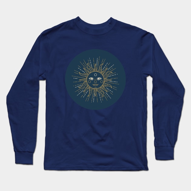 Golden Sun Long Sleeve T-Shirt by tramasdesign